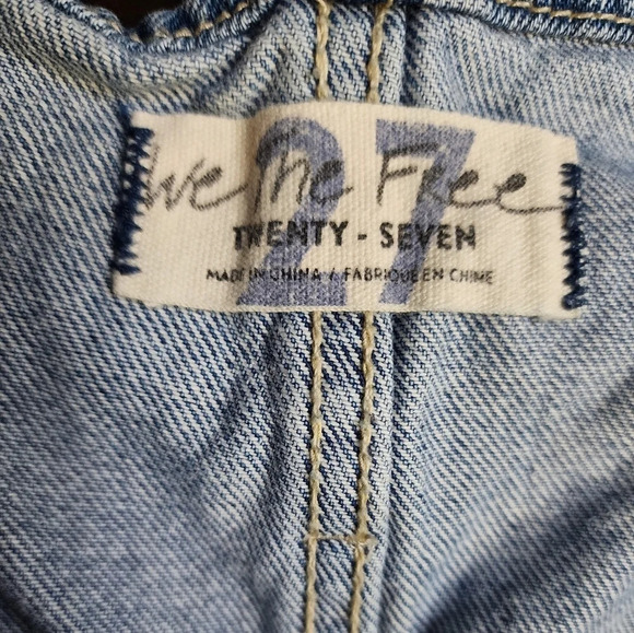 We The Free Sadie Paperbag Belted Jeans Size 27  High Rise Tapered Leg - Picture 4 of 16